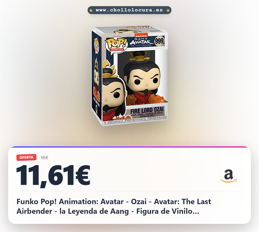 Funko Pop! Animation: Avatar - Ozai - Avatar: The Last Airbender - la Leyenda de Aang - Figura de Vinilo Coleccionable - Idea de Regalo- Mercancia Oficial - Juguetes para Niños y Adultos - Anime Fans