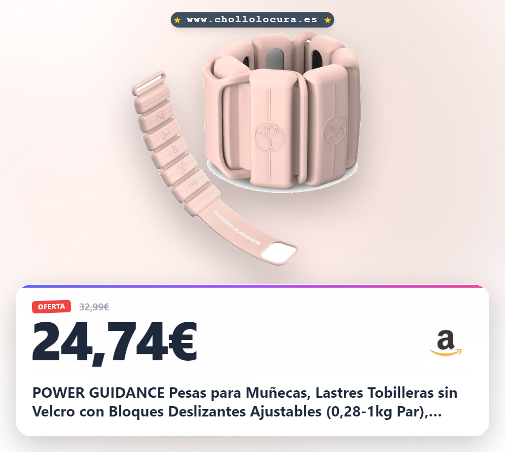 Consigue estas pesas para muñecas y tobillos ajustables 0,28-1kg a precio imbatible