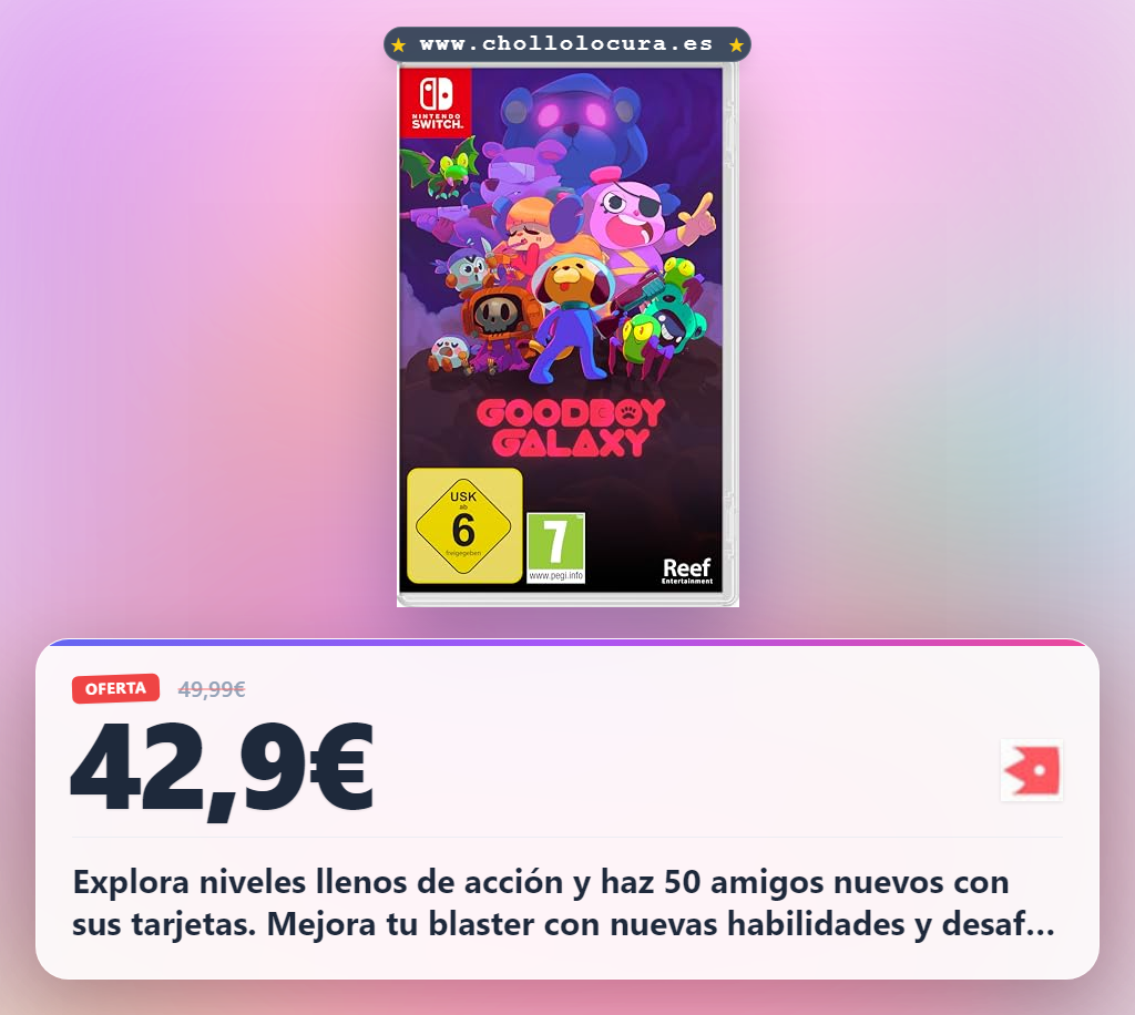 Aprovecha Goodboy Galaxy para Nintendo Switch: 50+ amigos y batallas épicas con nuevas habilidades