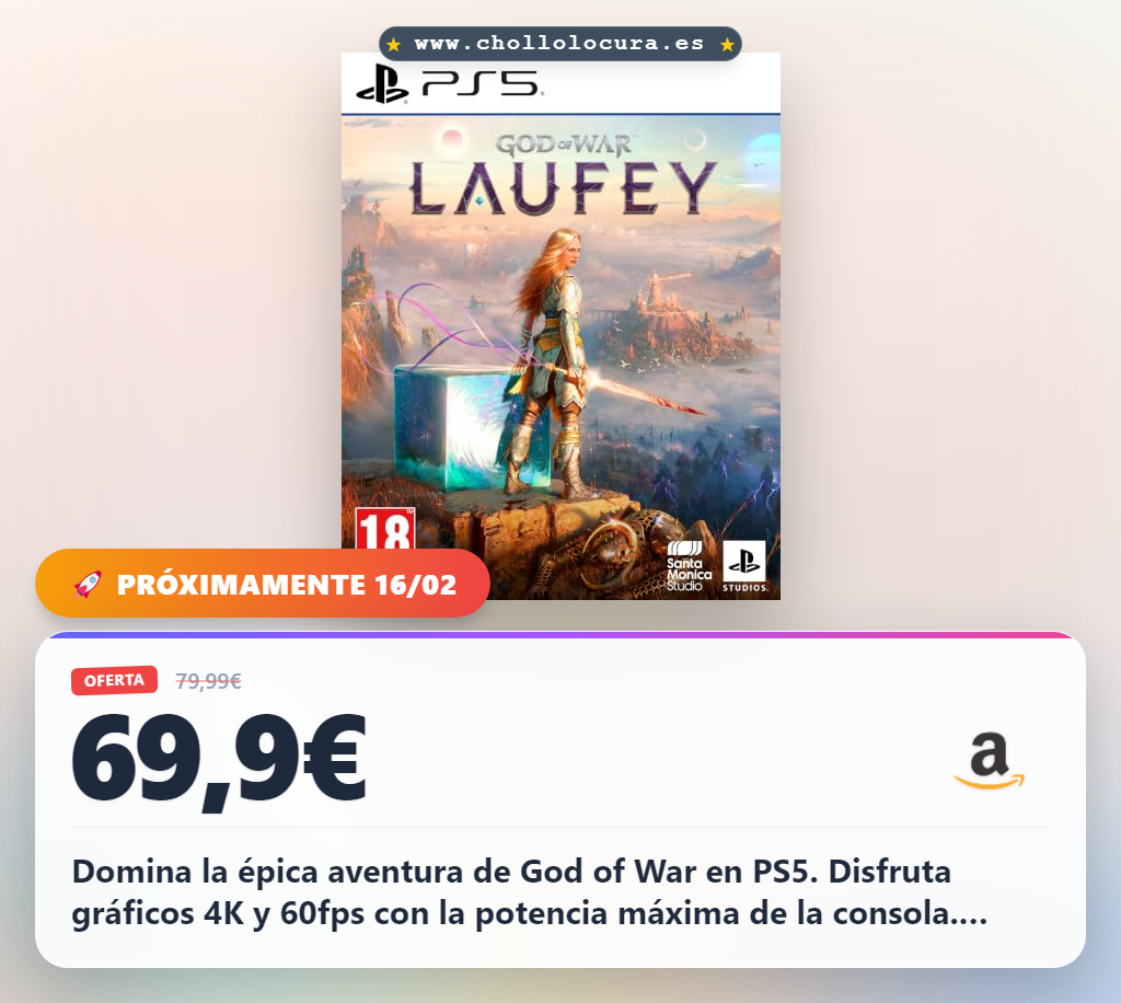 Logra disfrutar de God of War: Laufey Edición Estándar para PlayStation 5 al mejor precio