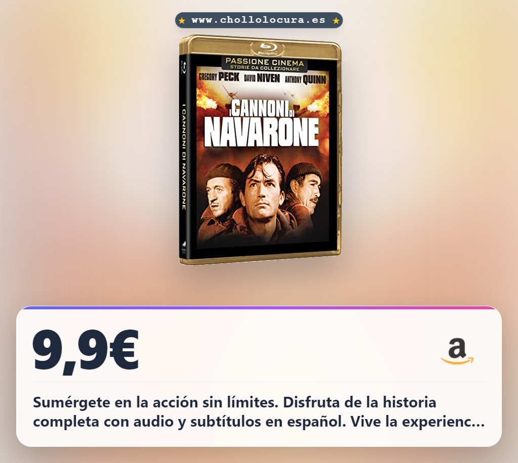 Disfruta I cannoni di Navarone con audio e sottotitoli in spagnolo al mejor precio del año en oferta histórica