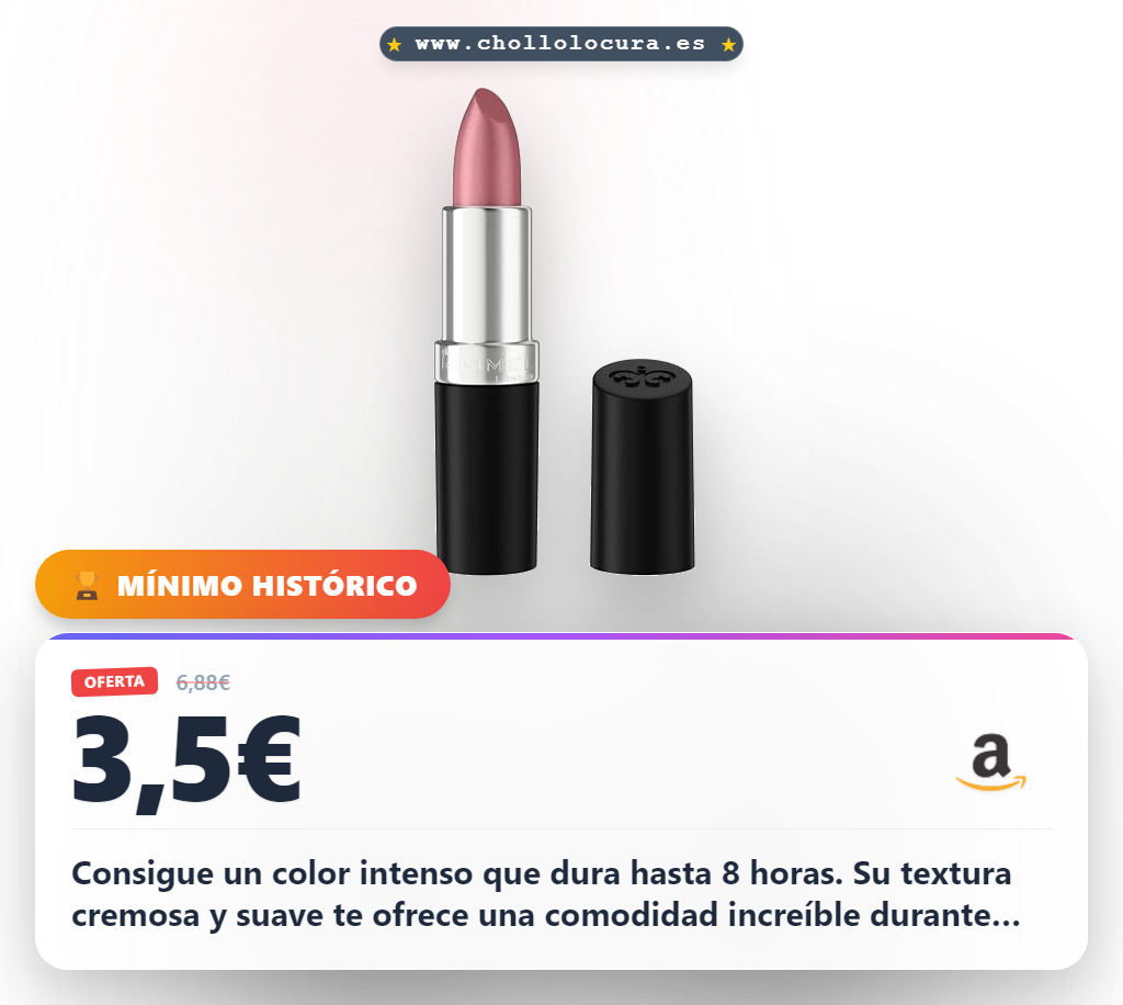 Aprovecha el lápiz labial Rimmel London Tono 904 Pink Frosting. Disfruta de color intenso y larga duración hasta 8 horas.