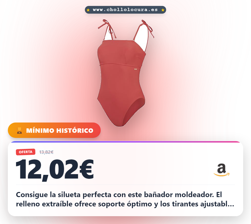 Consigue el bañador Speedo moldeador bandeau para la playa y piscina al mejor precio de oferta