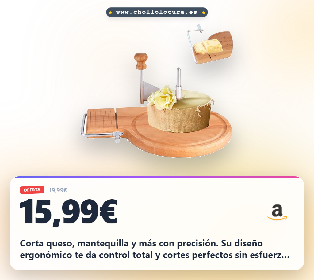 Aprovecha este cortador de queso horizontal de madera y acero para cortar mantequilla y foie gras al mejor precio