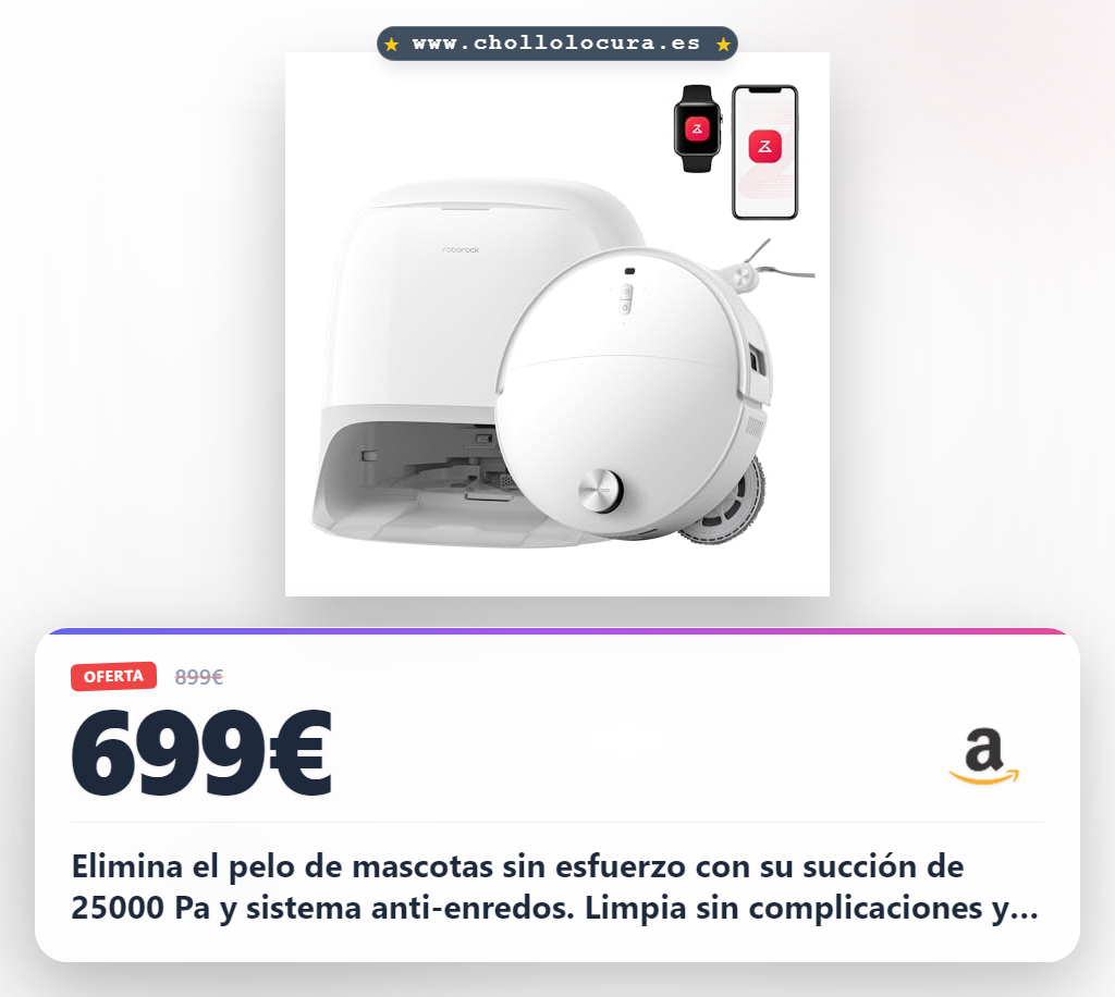 Aprovecha el robot aspirador Roborock Qrevo Curv 2 Pro para eliminar pelo de mascotas sin esfuerzo y con triple potencia térmica