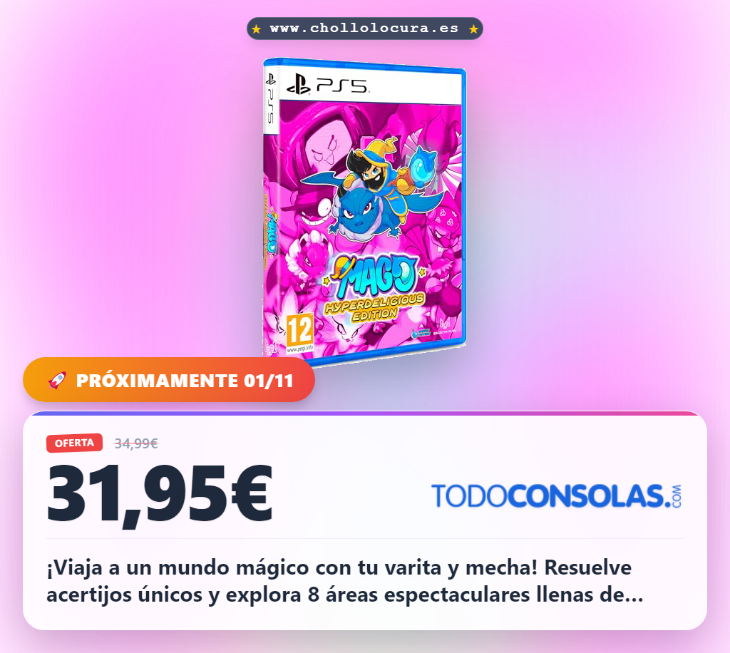 Aprovecha el Mago Hyperdelicious Edition para PS5: resuelve acertijos y obtén un robot mecha al mejor precio