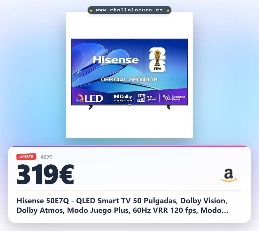 Aprovecha el QLED 50 pulgadas con Dolby Vision y Atmos: disfruta del Modo Juego Plus y 120 fps