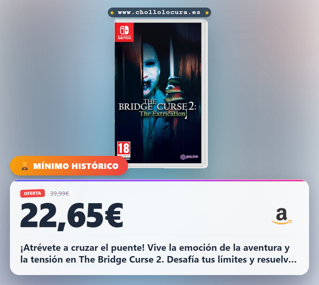 Consigue The Bridge Curse 2: The Extrication para Nintendo Switch en oferta histórica