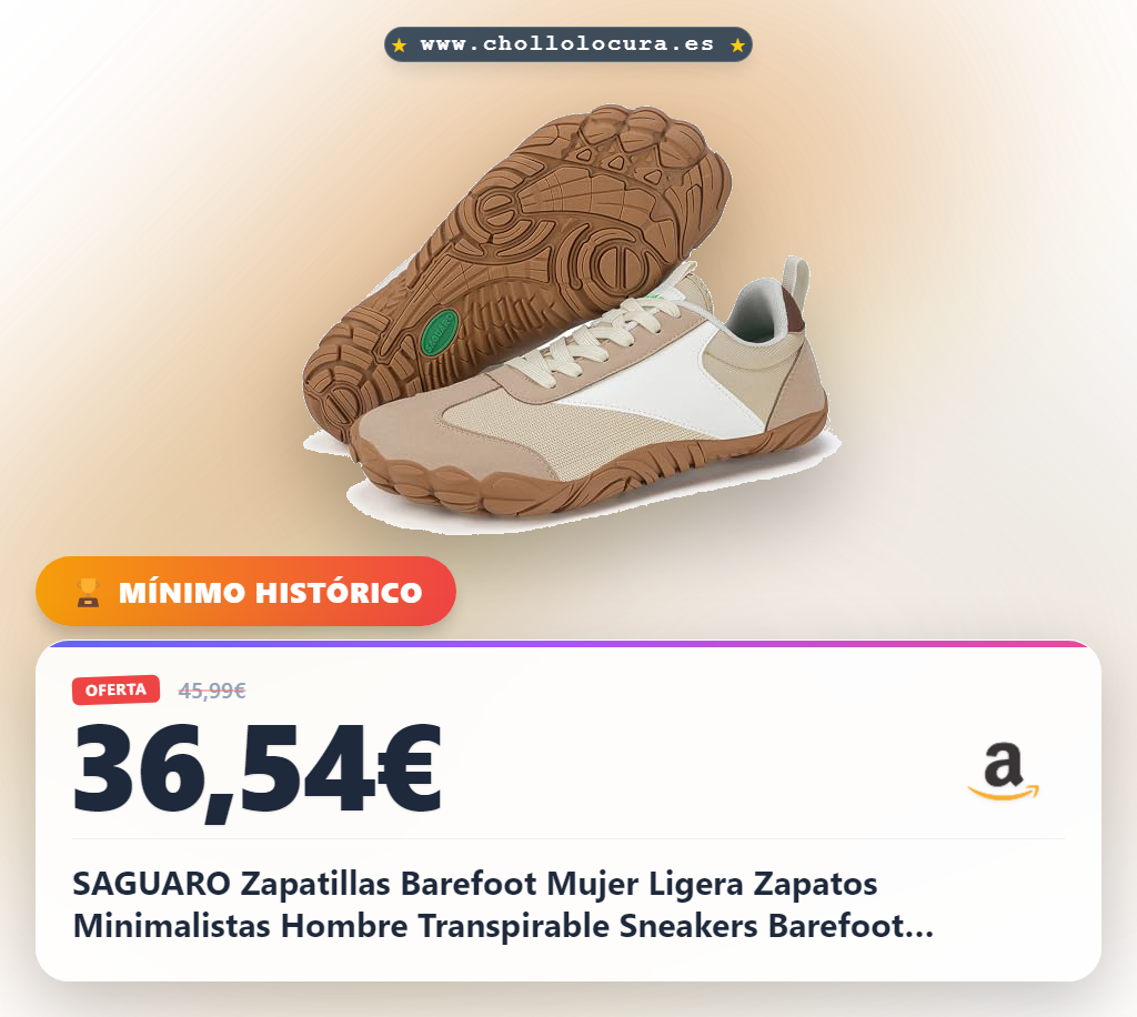 SAGUARO Zapatillas Barefoot Mujer Ligera Zapatos Minimalistas Hombre Transpirable Sneakers Barefoot Antideslizante Calzado Descalzos Interior Exterior, Caqui, 43