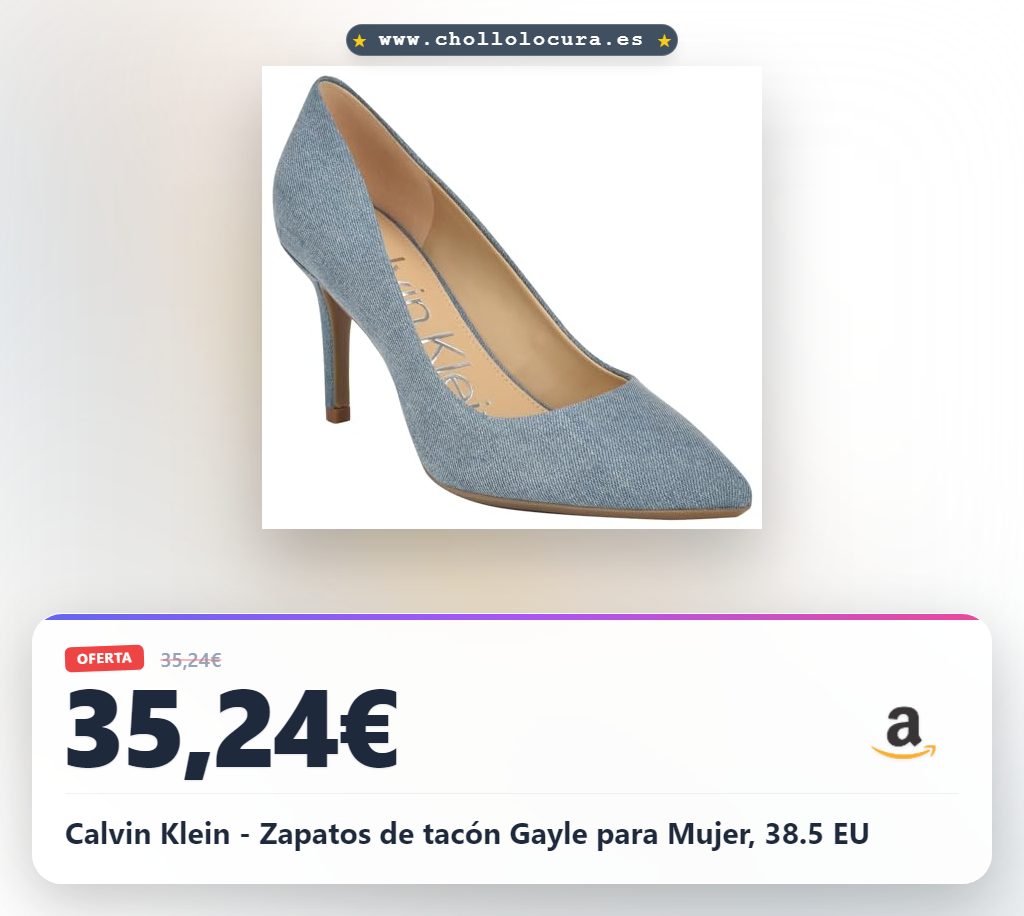 Calvin Klein - Zapatos de tacón Gayle para Mujer, 38.5 EU