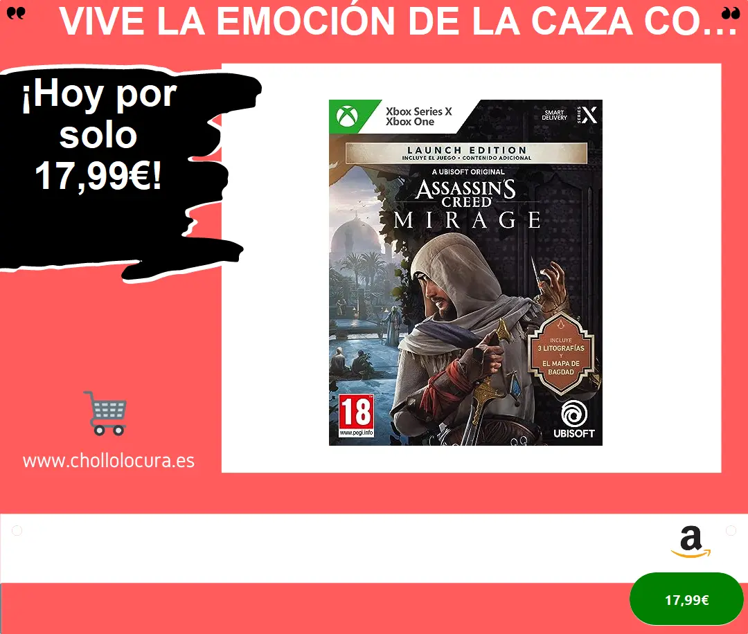 Vive la emoción de la caza con Assassin's Creed Mirage en Xbox Series X
