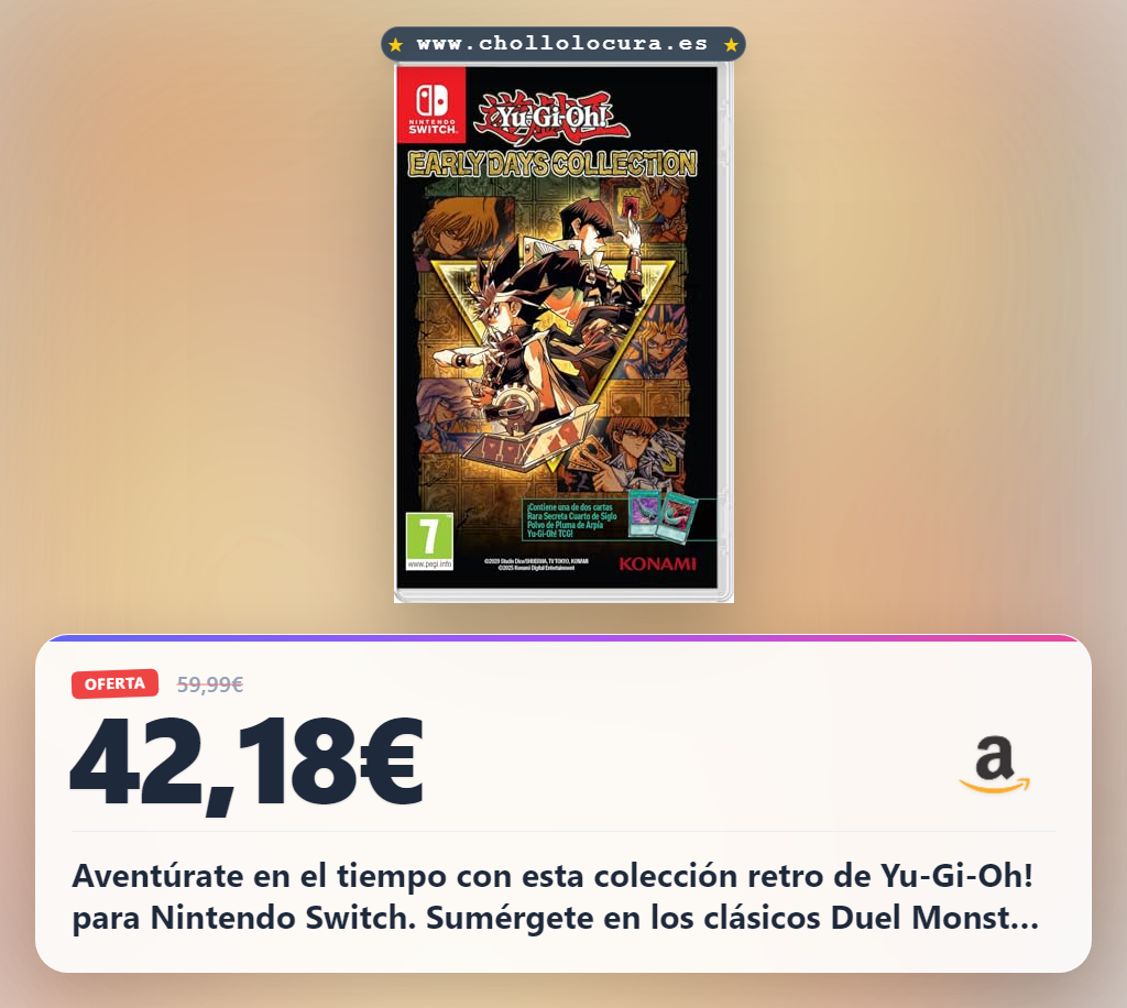 Aprovecha la colección Yu-Gi-Oh! Early Days para Nintendo Switch con juegos retro emblemáticos