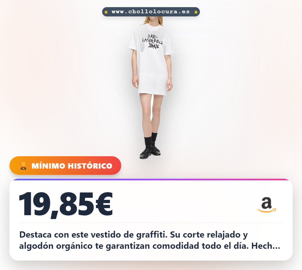 Consigue este vestido con estampado graffiti y corte relajado de algodón orgánico 100% hecho a mano en Portugal al mejor precio