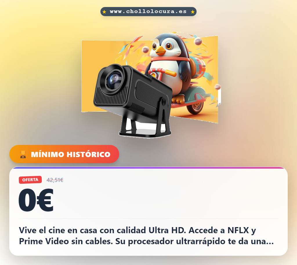 Vive el cine en casa con calidad Ultra HD. Accede a NFLX y Prime Video sin cables. Su procesador ultrarrápido te da una experiencia cinematográfica perfecta. Controla todo con voz y disfruta del sonido Hi-Fi. Es el proyector inteligente que necesitas.
