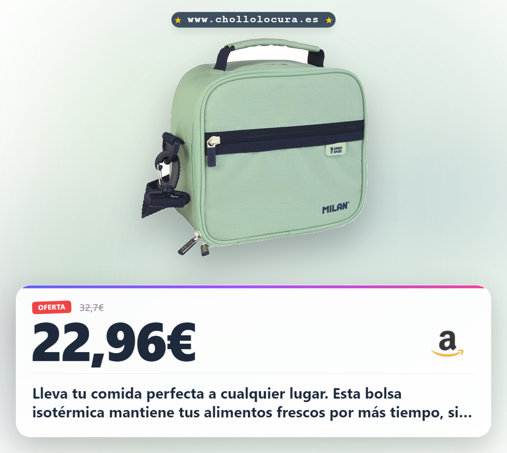 Encuentra la bolsa isotérmica Milan con 3 recipientes de 3,5L Serie 1918 verde a precio de chollo