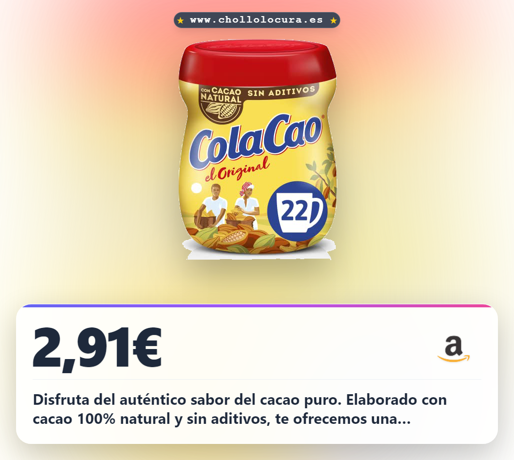 Aprovecha el cacao natural sin aditivos con grumitos y certificación UTZ en oferta histórica