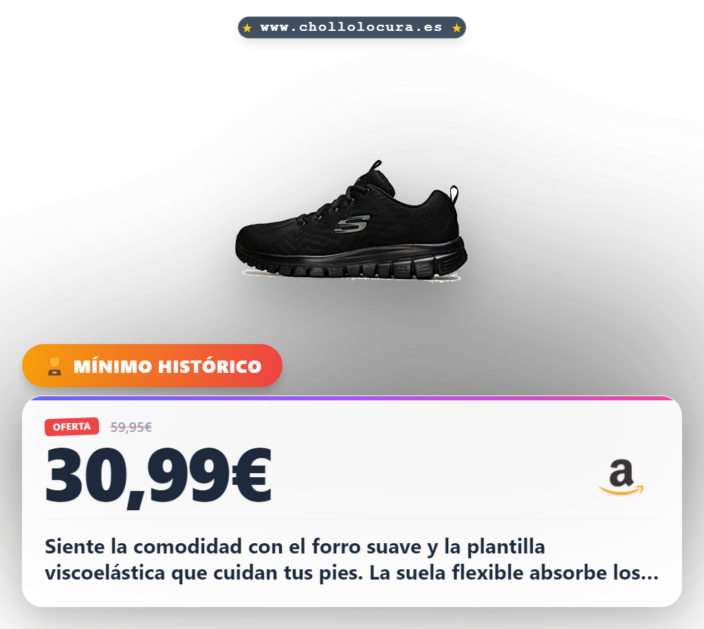 Consigue zapatillas Skechers Graceful Get Connected para mujer con forro suave y suela flexible en oferta
