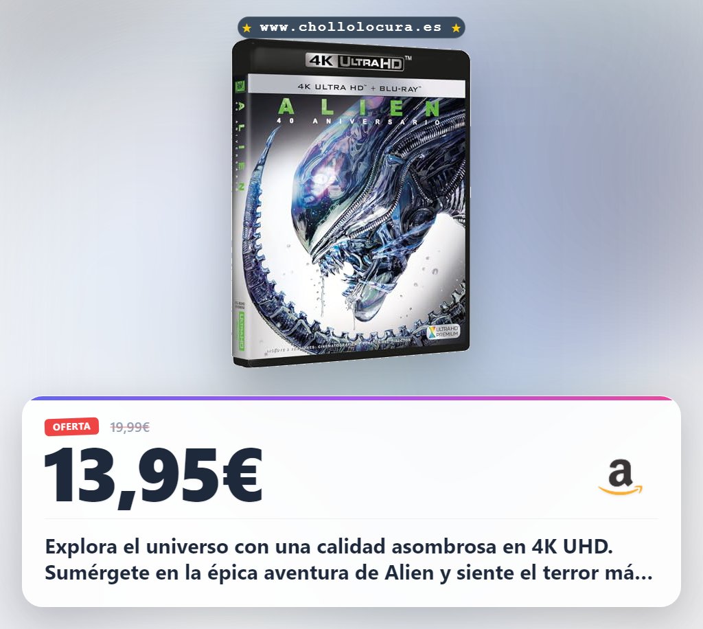 Aprovecha Alien 1 El Octavo Pasajero en 4K UHD Blu-ray y disfruta la épica aventura intergaláctica