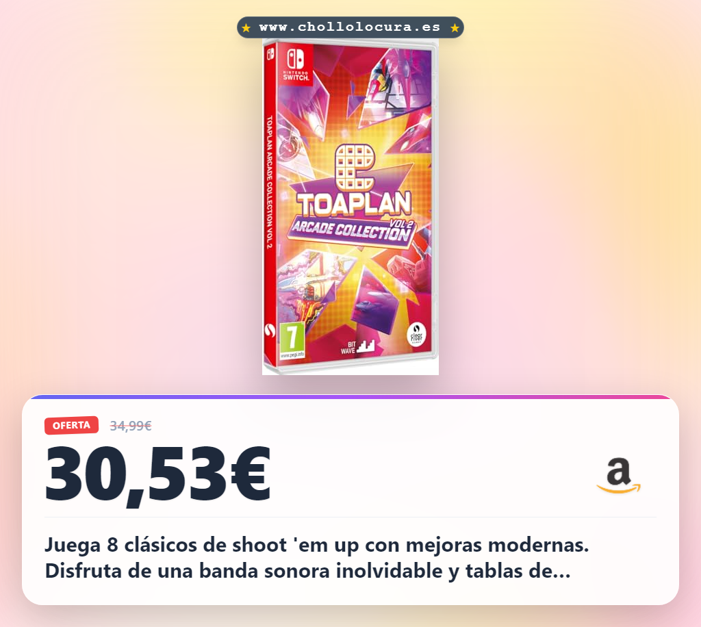 Aprovecha la colección Toaplan Arcade Vol. 2: 8 clásicos shoot 'em up con mejoras y la mascota Pipiru en Nintendo Switch