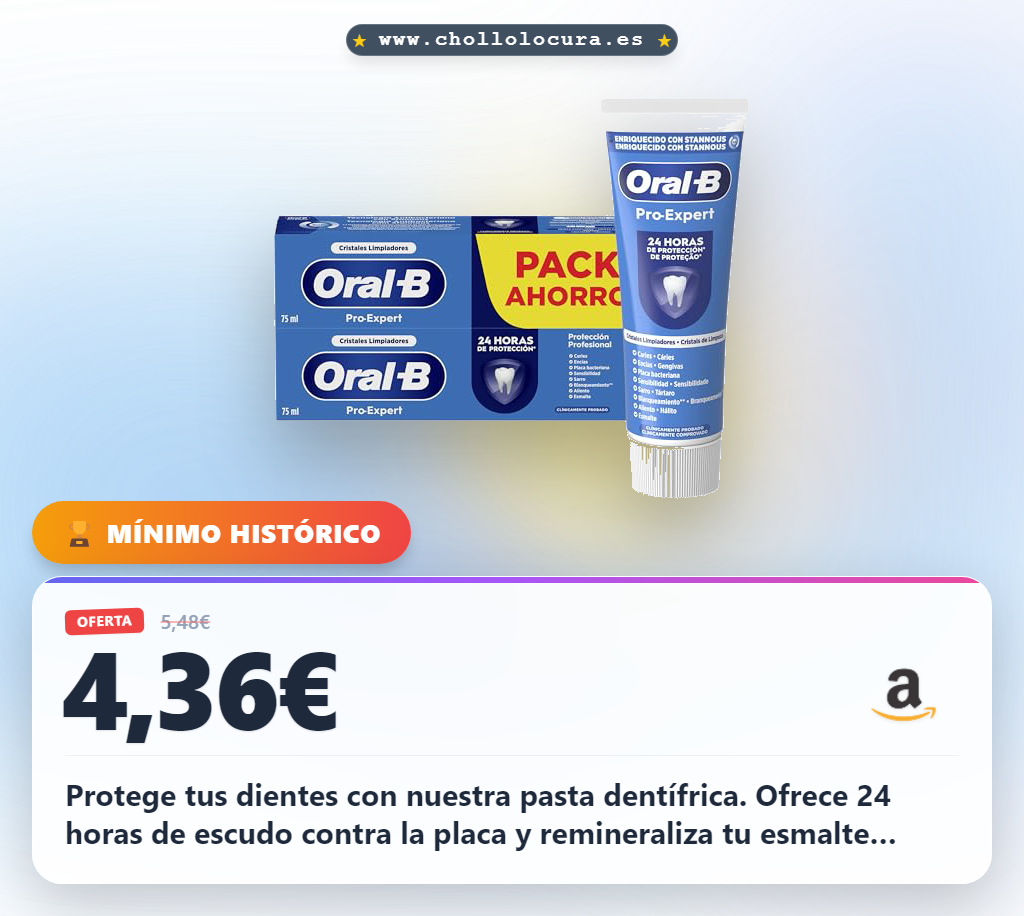 Aprovecha la pasta dental con protección 24h contra placa y remineralización con sabor a menta fresca