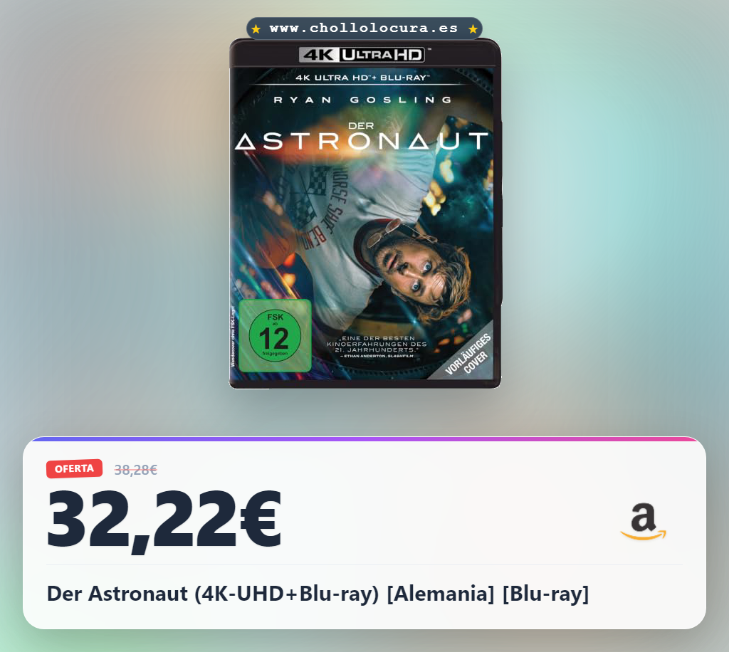 Der Astronaut (4K-UHD+Blu-ray) [Alemania] [Blu-ray]
