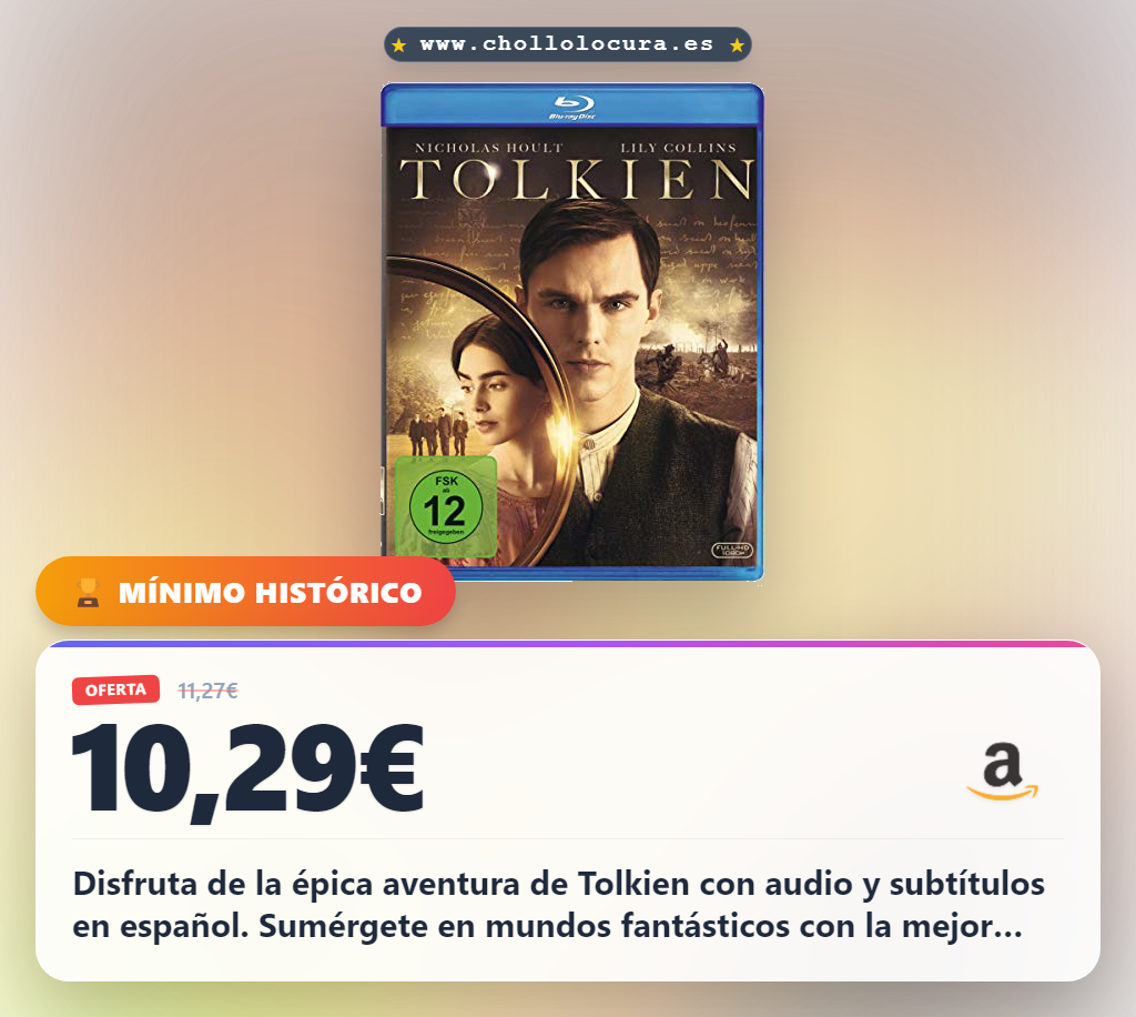 Consigue Tolkien en Blu-ray con audio y subtítulos en español al mejor precio