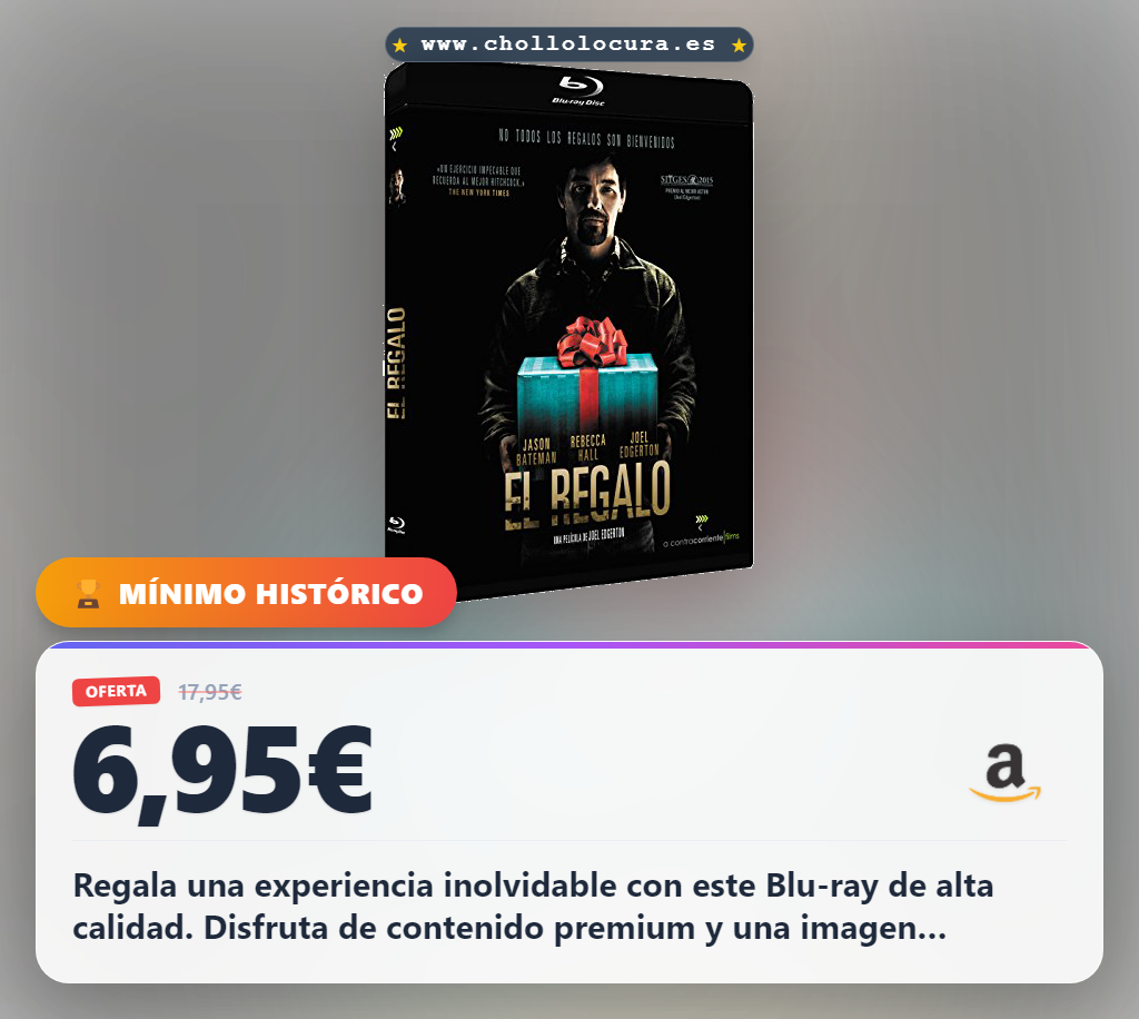 Logra disfrutar de este Blu-ray de alta calidad con contenido inolvidable en oferta histórica al mejor precio del año.