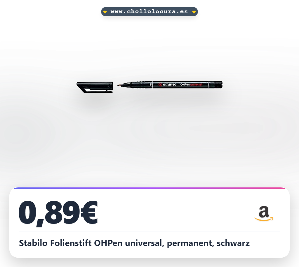 Stabilo Folienstift OHPen universal, permanent, schwarz