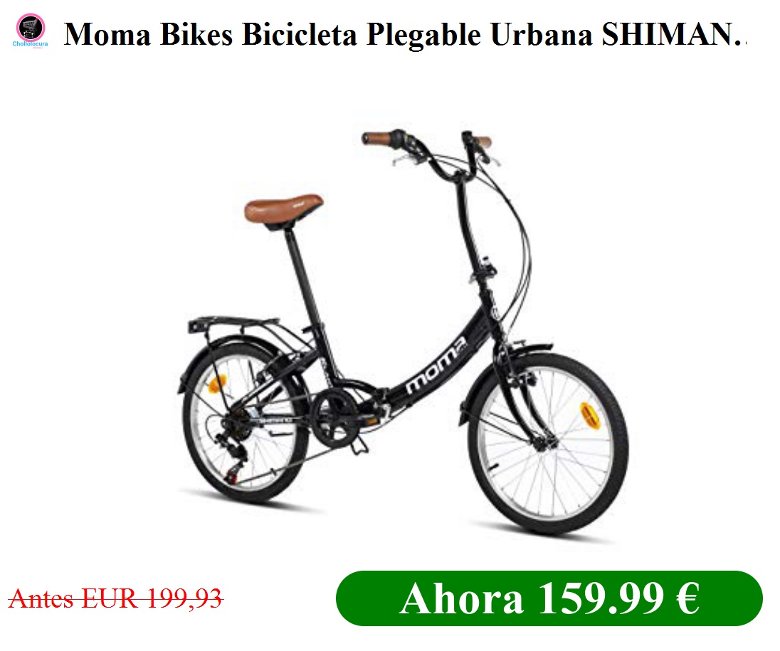 Moma Bikes Bicicleta Plegable Urbana SHIMANO FIRST CLASS 20