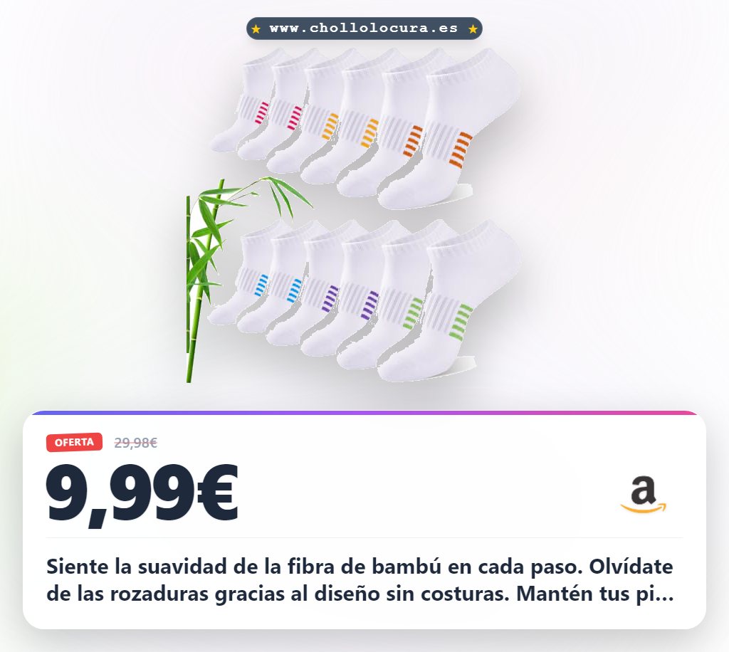 Siente la suavidad de la fibra de bambú en cada paso. Olvídate de las rozaduras gracias al diseño sin costuras. Mantén tus pies frescos y secos con control de olores. Además, la plantilla acolchada te protege de ampollas. ¡El confort que mereces para correr!