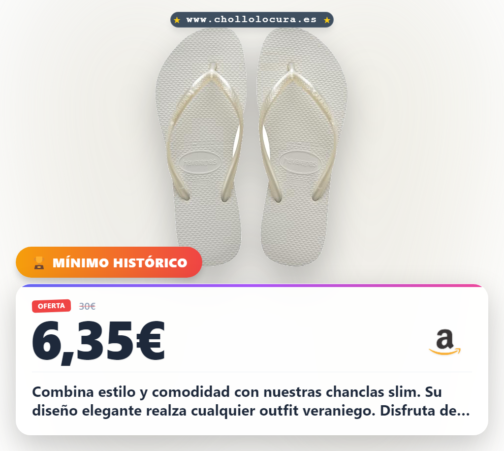 Aprovecha las Havaianas Slim para mujer con suela texturizada y máxima comodidad al mejor precio