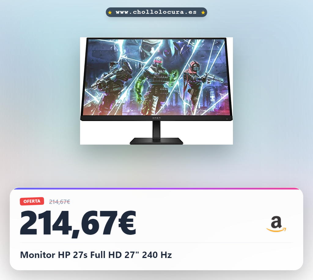 Monitor HP 27s Full HD 27" 240 Hz