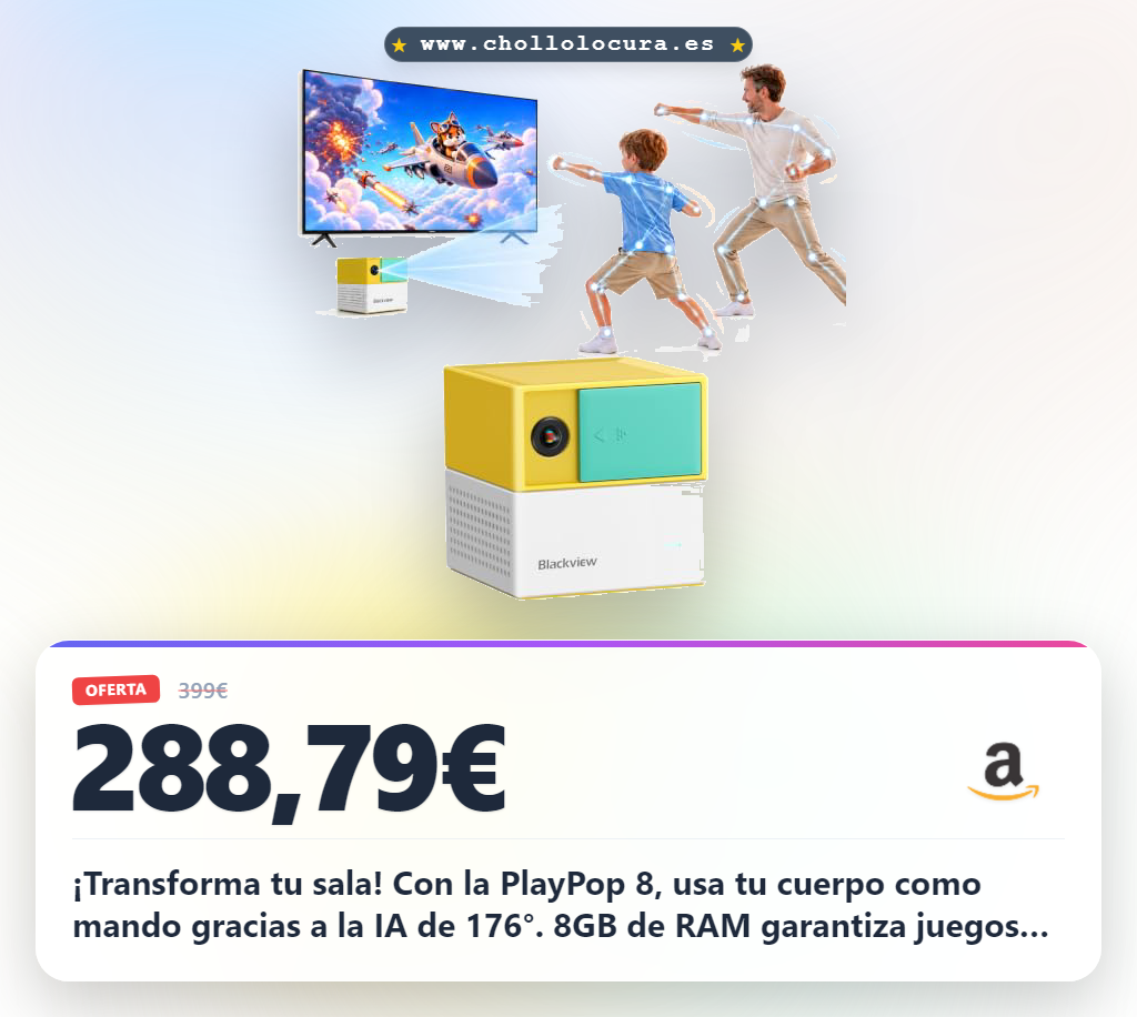 Llévate la Blackview PlayPop 8 Consola de Juegos con Movimiento a precio de chollo familiar