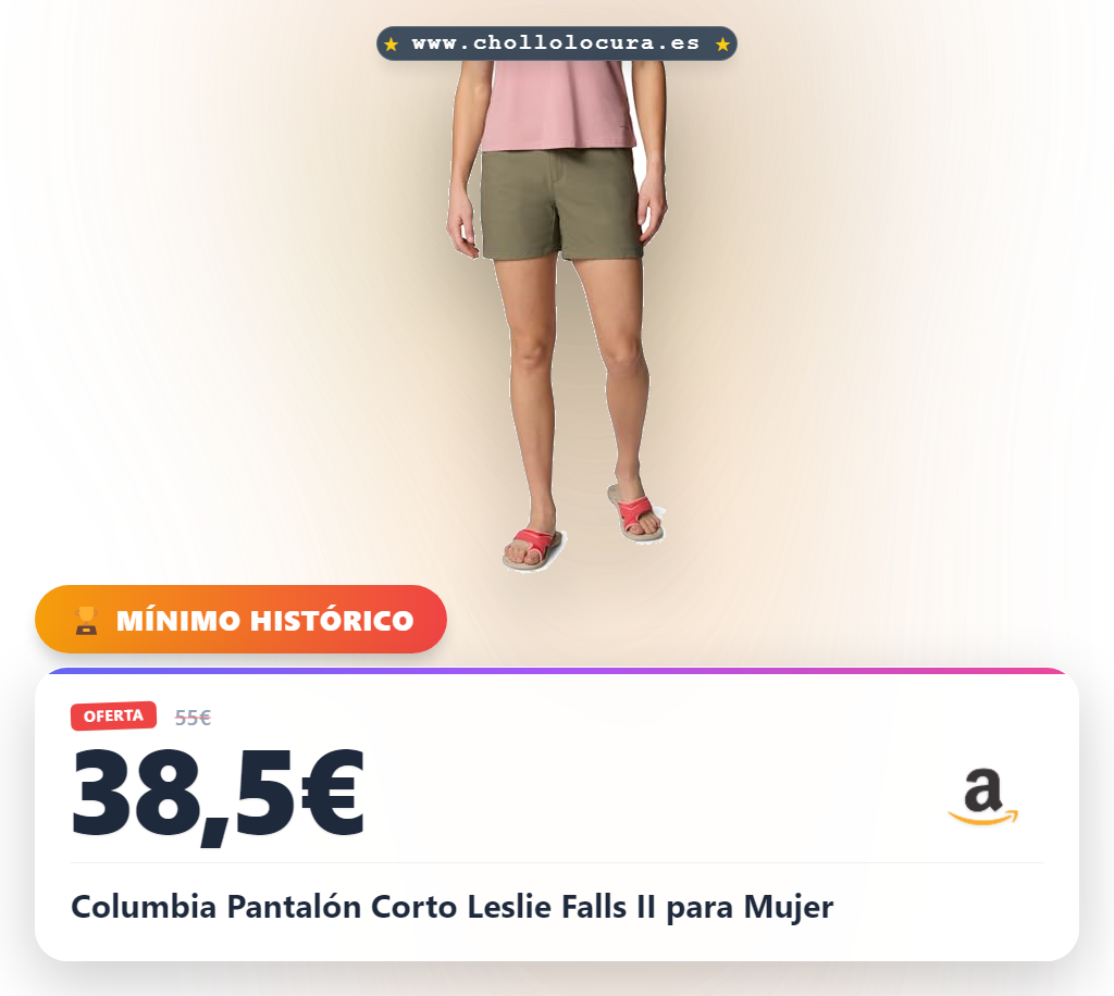 Columbia Pantalón Corto Leslie Falls II para Mujer