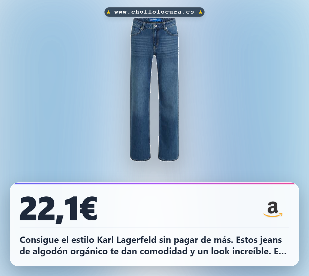 Compra Jeans KARL LAGERFELD Mujer Mid Rise Relaxed Denim Azul oscuro lavado: ¡Chollazo de Últimas Unidades!