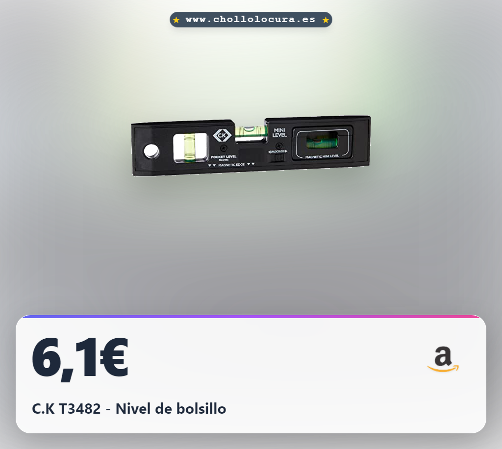 C.K T3482 - Nivel de bolsillo