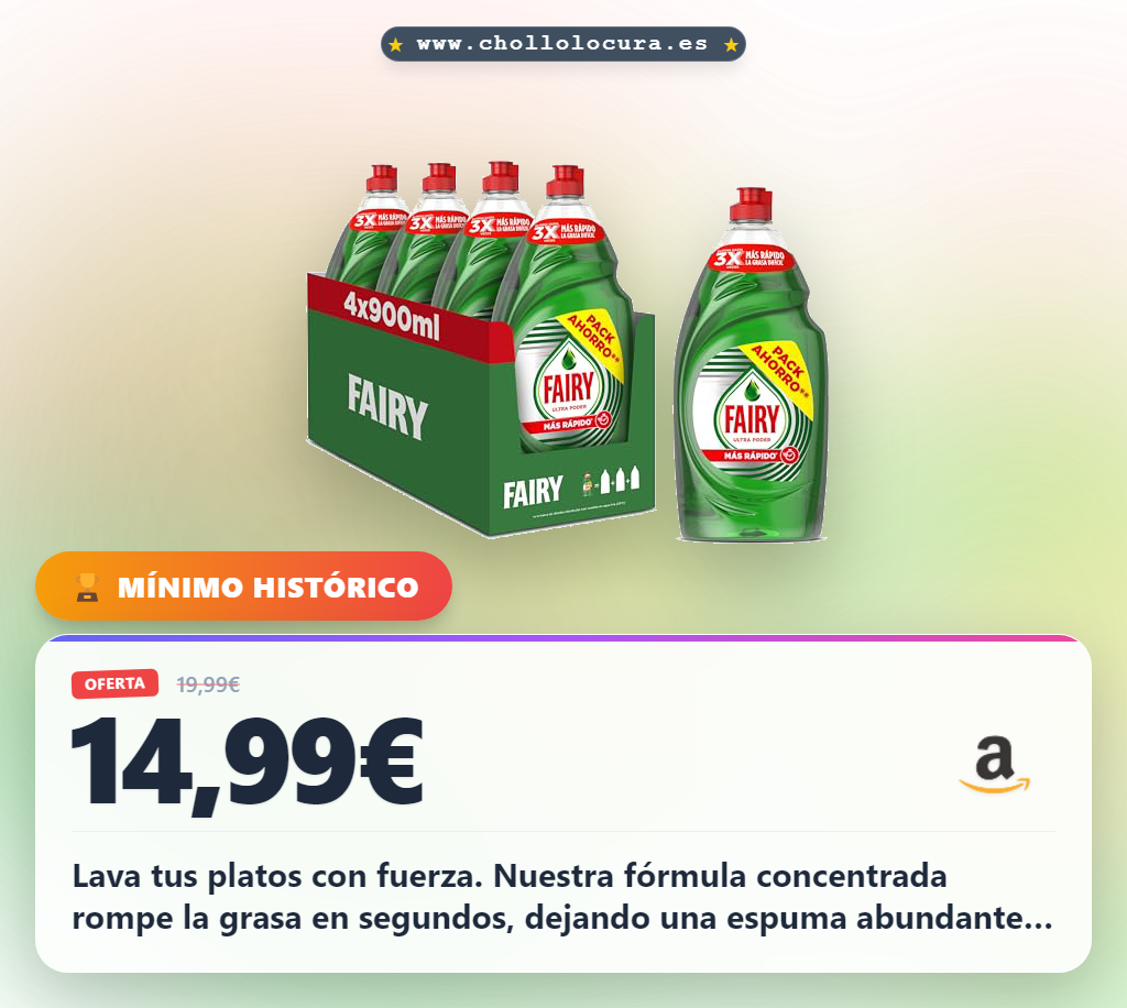 Aprovecha el Fairy Ultra Poder concentrado para una espuma abundante y un poder antigrasa increíble