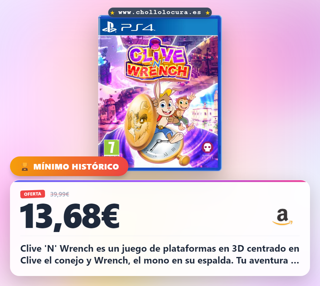 Únete a Clive y Wrench en su aventura a través del tiempo y el espacio en PS4