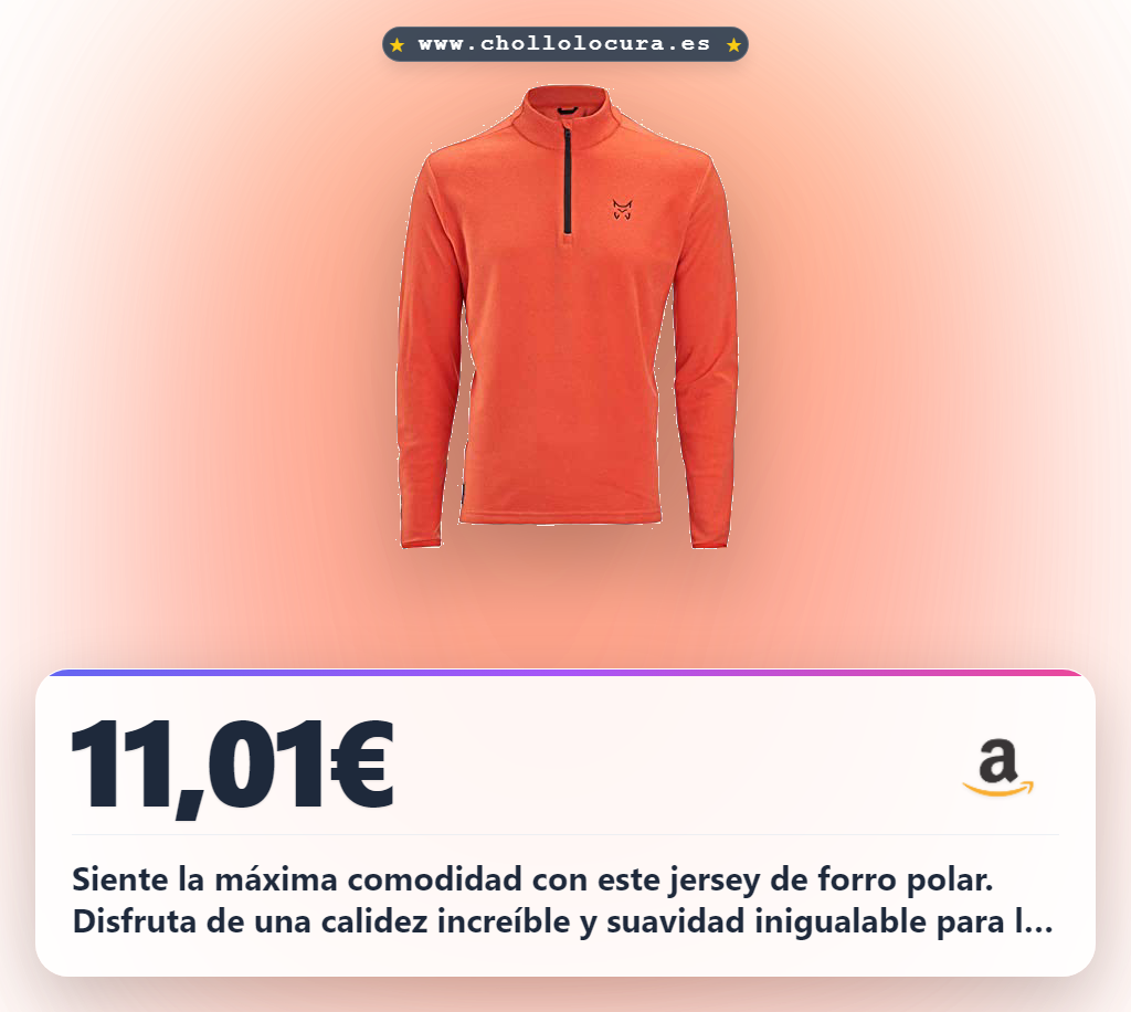 Aprovecha el Jersey forro polar Altus talla XXL Granadina al mejor precio de oferta histórica
