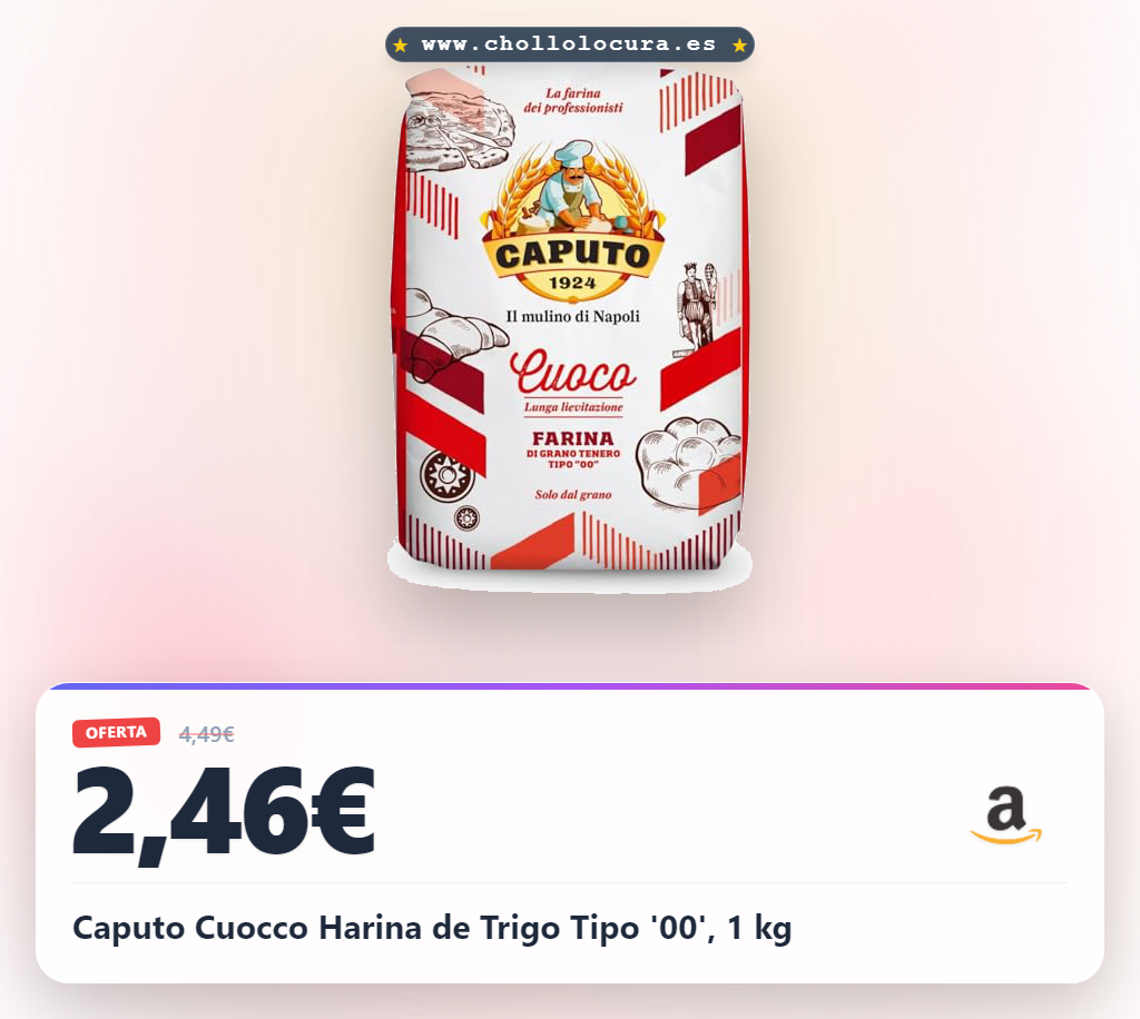 Caputo Cuocco Harina de Trigo Tipo '00', 1 kg
