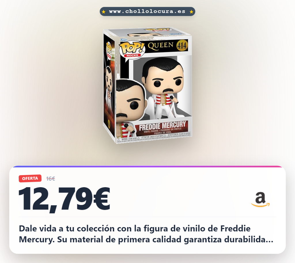 Dale vida a tu colección con la figura de vinilo de Freddie Mercury. Su material de primera calidad garantiza durabilidad y un detalle espectacular para tu vitrina. El regalo perfecto para cualquier fan de Queen que busca algo exclusivo. ¡Amplía tu surtido hoy mismo!