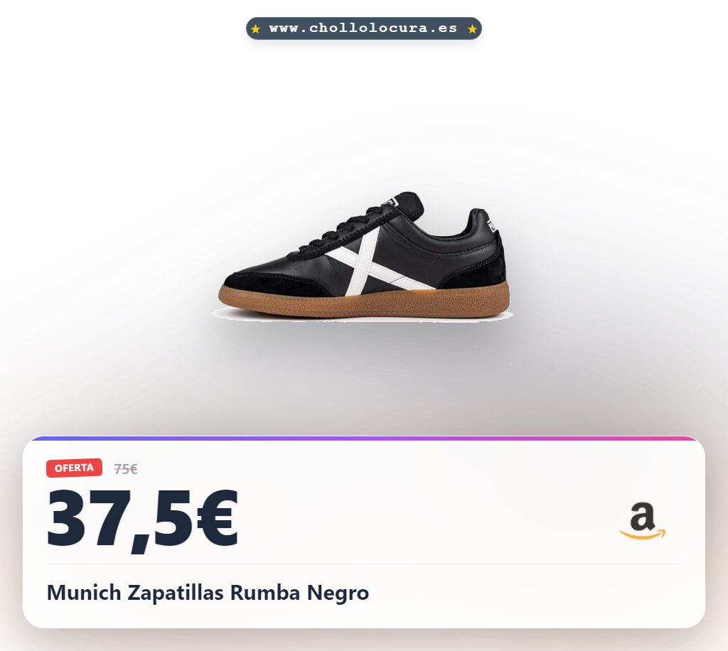 Munich Zapatillas Rumba Negro