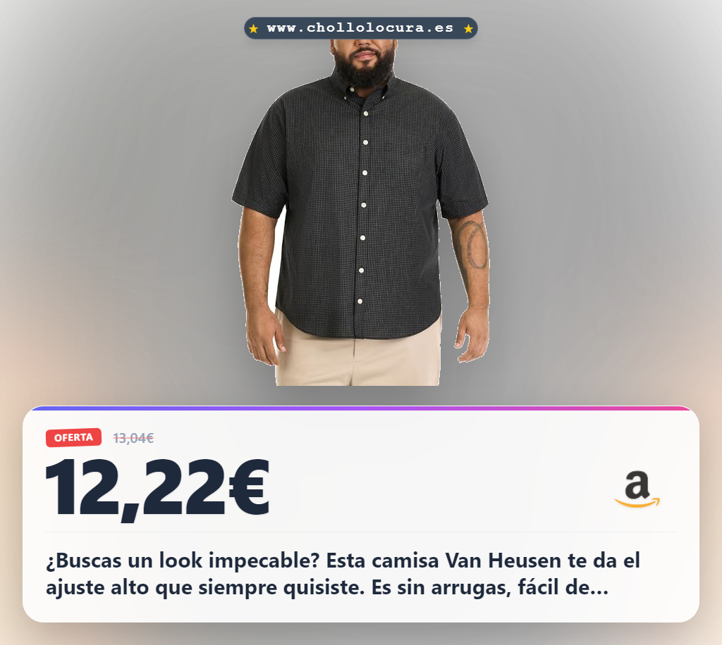 ¿Buscas un look impecable? Esta camisa Van Heusen te da el ajuste alto que siempre quisiste. Es sin arrugas, fácil de mantener y perfecta para destacar. ¡Consíguela ahora!