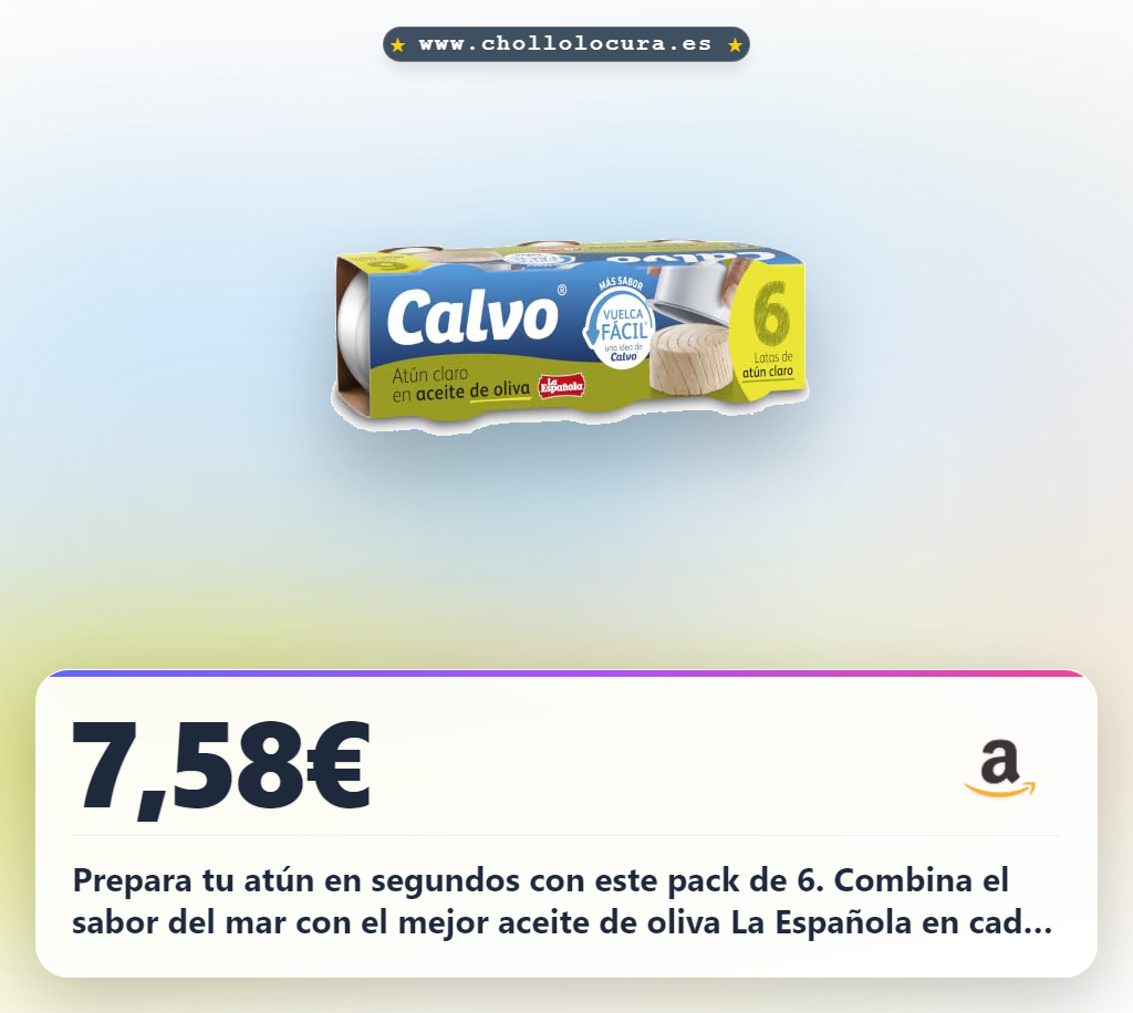 Aprovecha este pack de atún claro en aceite de oliva La Española para toda la familia al mejor precio