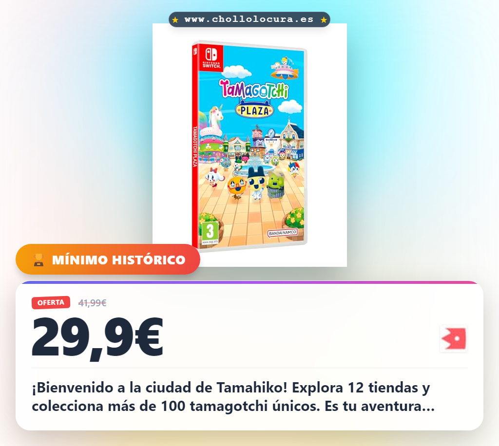 Aprovecha la ciudad Tamahiko para Nintendo Switch con más de 100 Tamagotchi y 12 tiendas