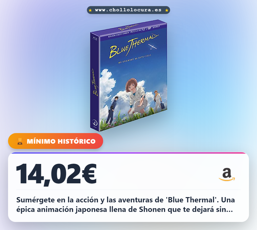 Aprovecha la película animada japonesa Blue Thermal en Blu-ray Coleccionista de acción y aventuras