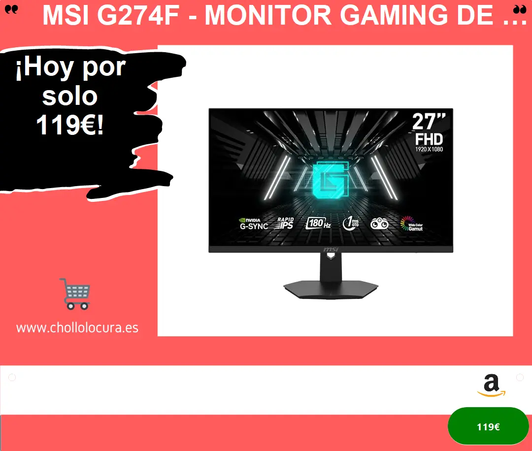 ¿Descubre el secreto para jugar sin fatiga visual con el MSI G274F, el monitor gaming de 27 FHD más rápido del mercado?