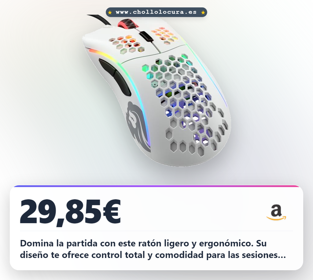 Encuentra el ratón gaming ergonómico Model D ligero con cable para competir a precio de chollo y máxima velocidad
