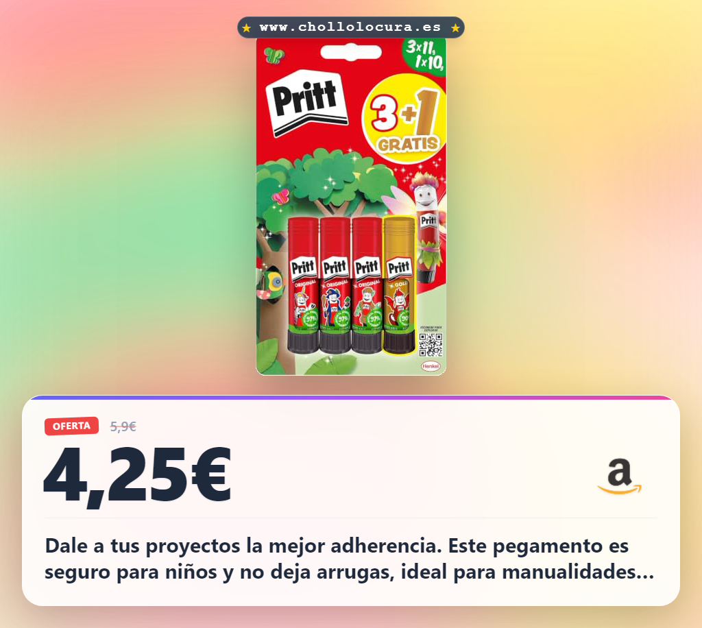 Encuentra pegamento barra seguro para niños con ingredientes naturales y alta eficiencia para manualidades