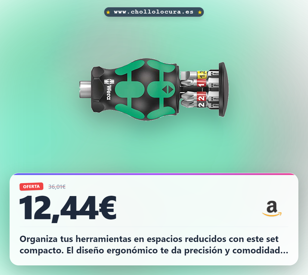 Encuentra el Stubby Recámara Kraftform compacto de 6 piezas para precisión en espacios reducidos al mejor precio